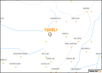 map of Yuvalı