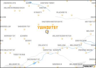 map of Yuvkovtsy