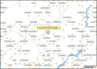 map of Yuwa Manabli