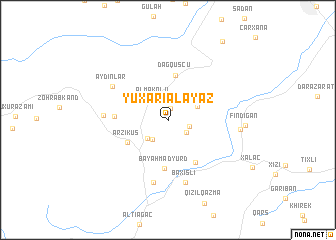 map of Yuxarı Alayaz