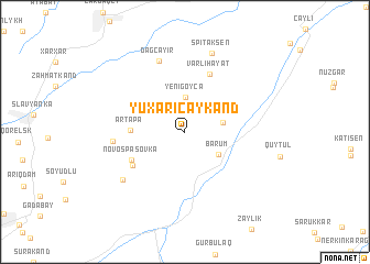 map of Yuxarı Çaykǝnd