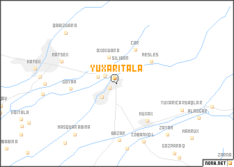 map of Yuxarı Tala