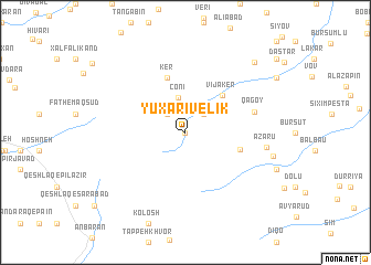 map of Yuxarı Velik