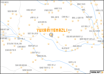 map of Yuxarı Yemǝzli