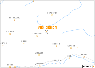 map of Yuxiaguan