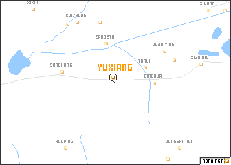 map of Yuxiang