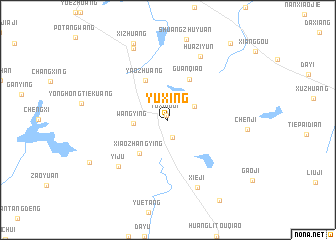map of Yuxing