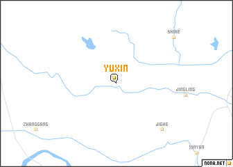 map of Yuxin