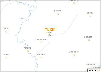 map of Yuxin