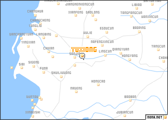 map of Yuxiong
