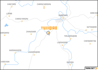 map of Yuxiqiao