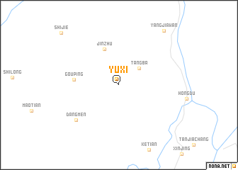 map of Yuxi