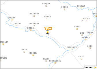 map of Yuxi