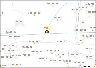 map of Yuxi