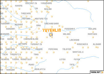 map of Yu-yeh-lin