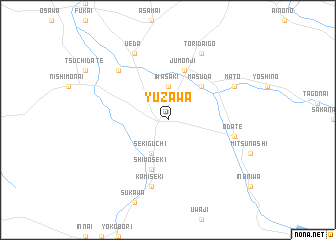 map of Yuzawa