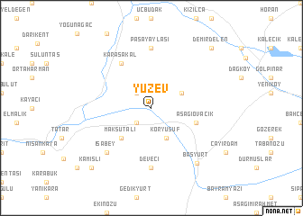 map of Yüzev