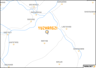 map of Yuzhangzi