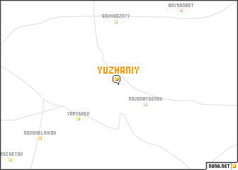 map of Yuzhaniy