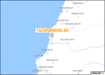 map of Yuzhno-Nevel\