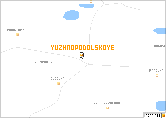 map of Yuzhno-Podol\