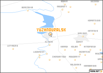 map of Yuzhnoural\