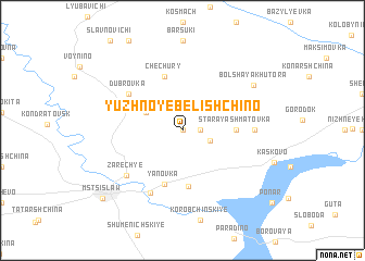 map of Yuzhnoye Belishchino