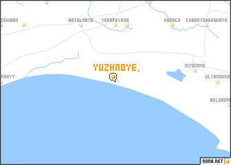 map of Yuzhnoye