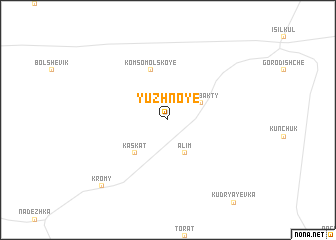 map of Yuzhnoye