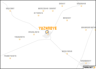 map of Yuzhnoye