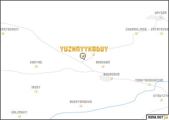 map of Yuzhnyy Kaduy