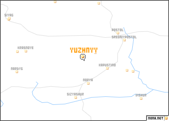 map of Yuzhnyy