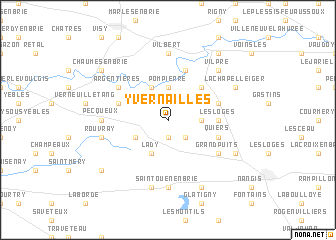 map of Yvernailles