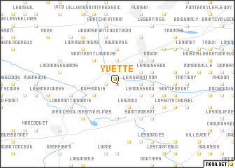 map of Yvette