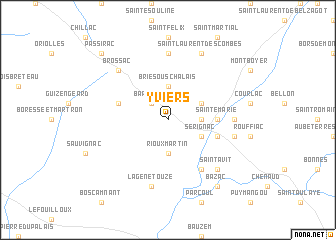 map of Yviers
