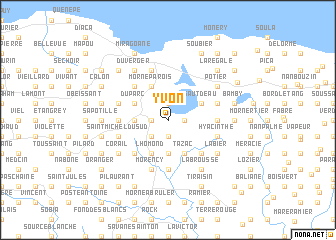 map of Yvon