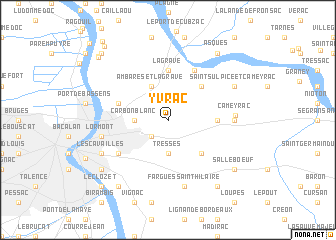 map of Yvrac