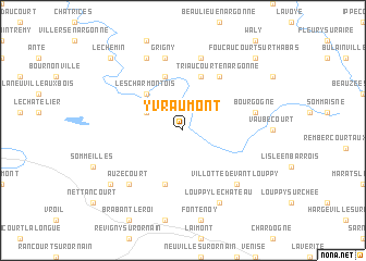 map of Yvraumont