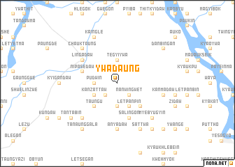 map of Ywadaung