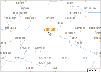 map of Ywadaw