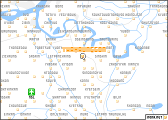 map of Ywahaunggon