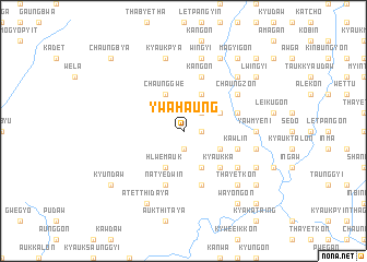 map of Ywa-haung