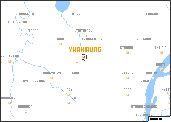 map of Ywahaung