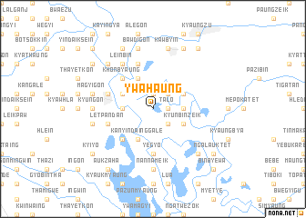 map of Ywahaung