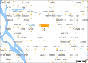 map of Ywama