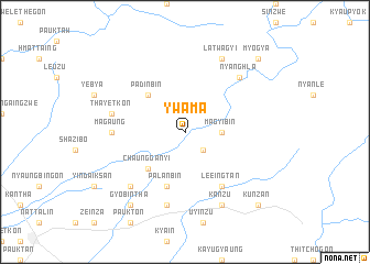 map of Ywama