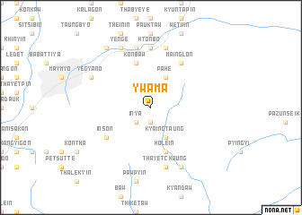 map of Ywama