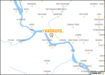 map of Ywanaung