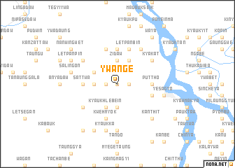 map of Ywange