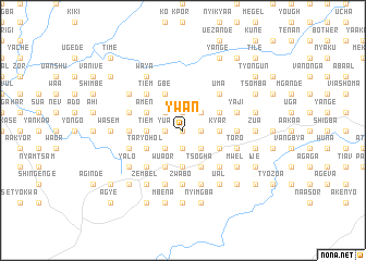 map of Ywan